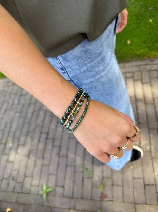 AMBER ARMBANDENSET - GROEN