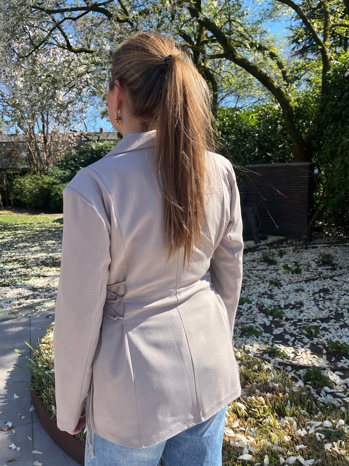 WAIST BLAZER - BEIGE
